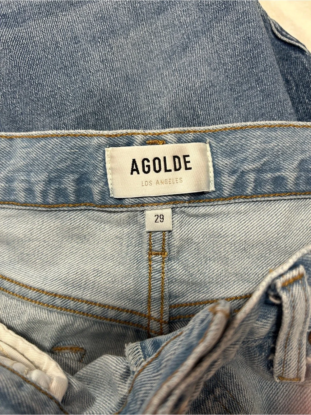 Agolde Parker Long Short in Ruin Size 29